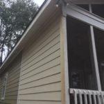 New siding before paint