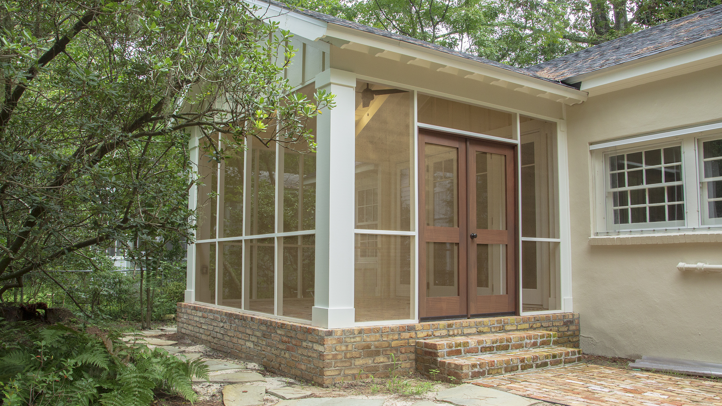 Custom screened porch